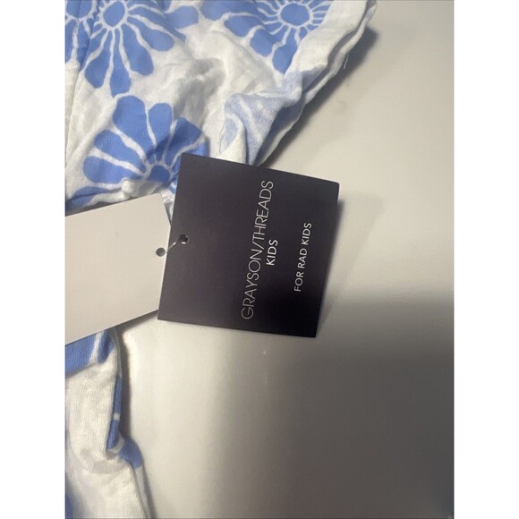 Grayson Threads Kids Girls Size M(8) Top & Shorts White And Blue 2 PC Set - Picture 7 of 9